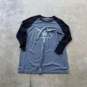 Call Of Duty Advanced Warfare Long Sleeve Grey & Black Mid Sleeve Mens size XL